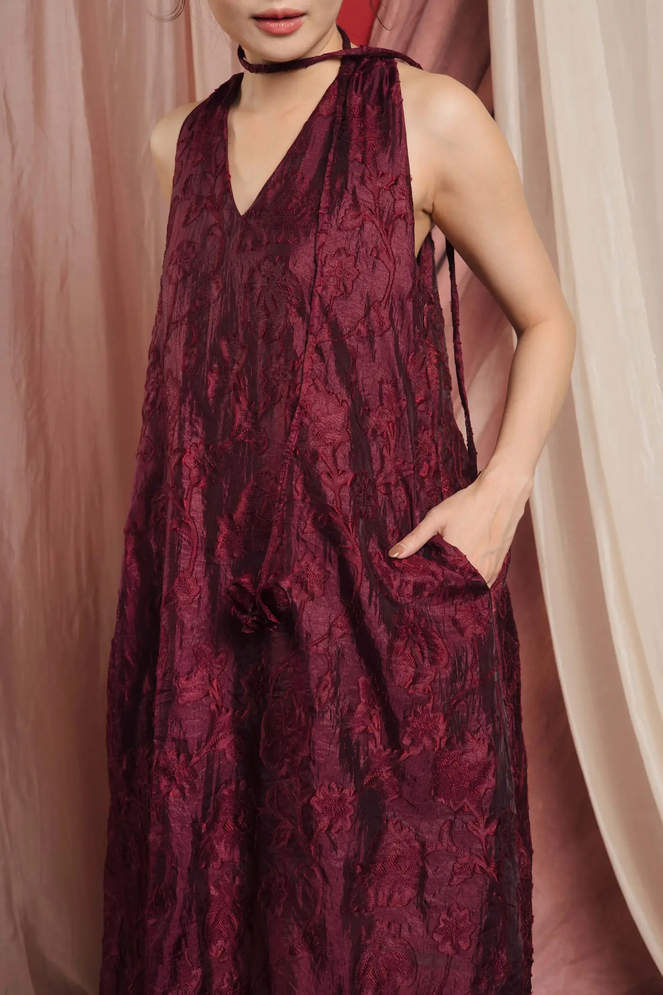 Roxie Dress Red Wine
