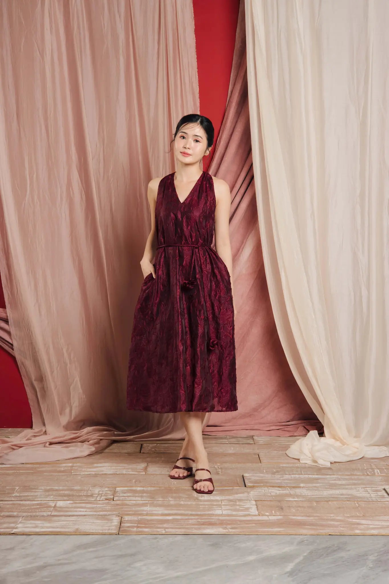 Roxie Dress Red Wine