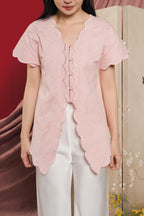 Pony Embro Vest Dusty Pink