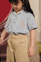 Foal Petite Embro Shirt Sky