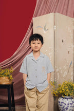 Foal Petite Embro Shirt Sky