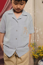 Foal Petite Embro Shirt Sky