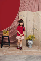 Tang Petite Shirt Maroon