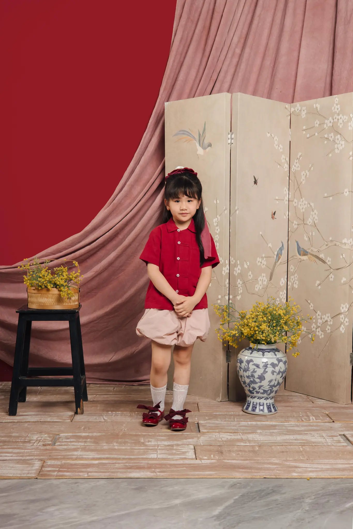 Tang Petite Shirt Maroon