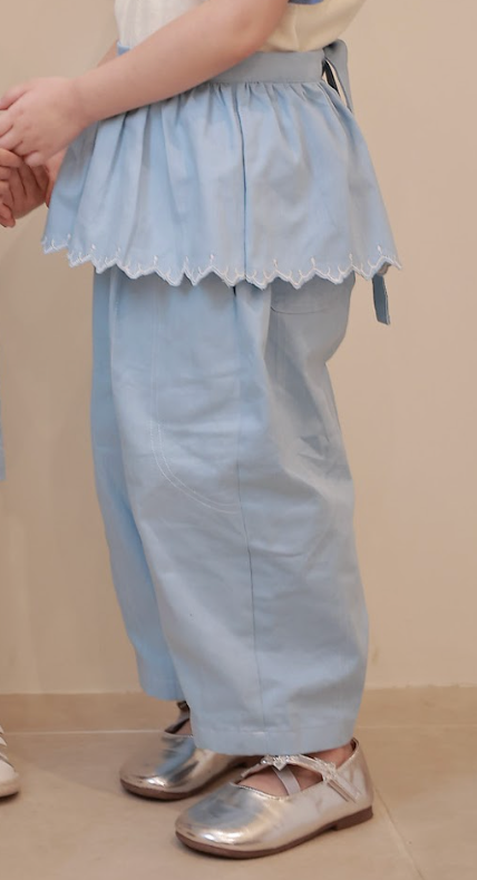 Elodie Petite Apron Sky Blue
