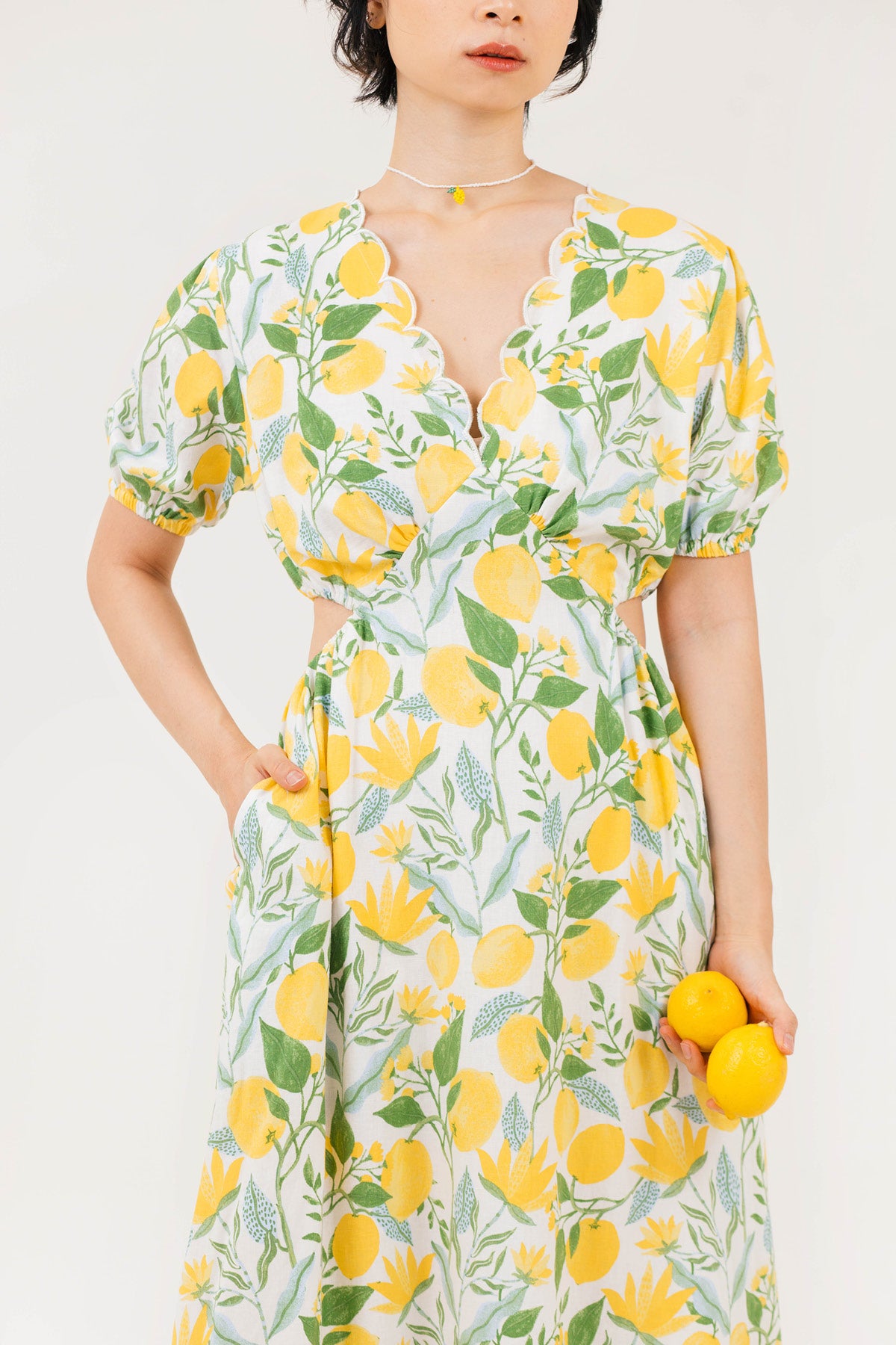 Shelly Dress Lemon Garden