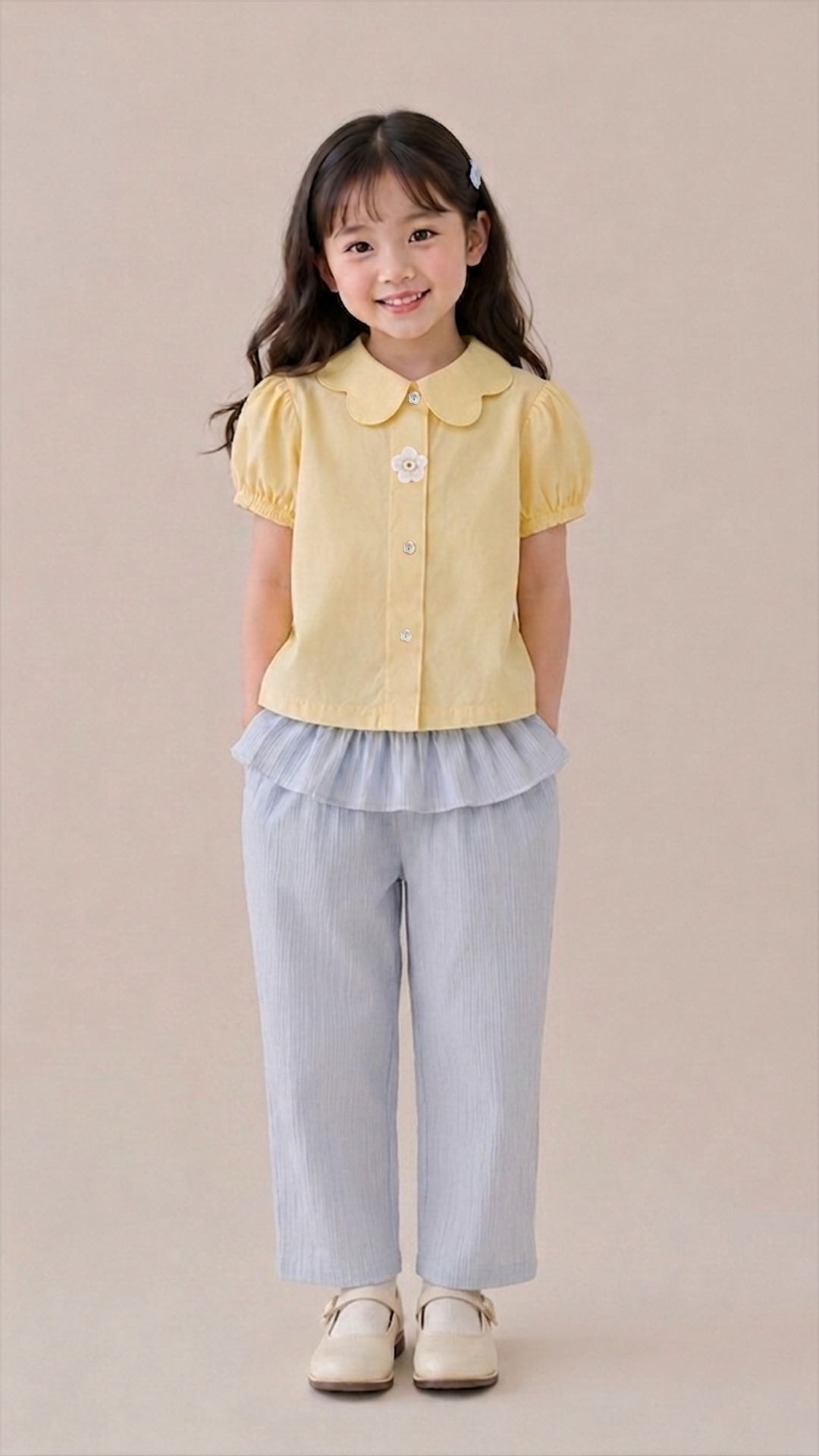Tulip Petite Blouse Yellow
