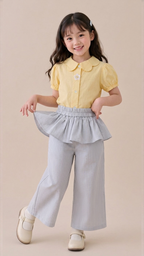 Tulip Petite Blouse Yellow