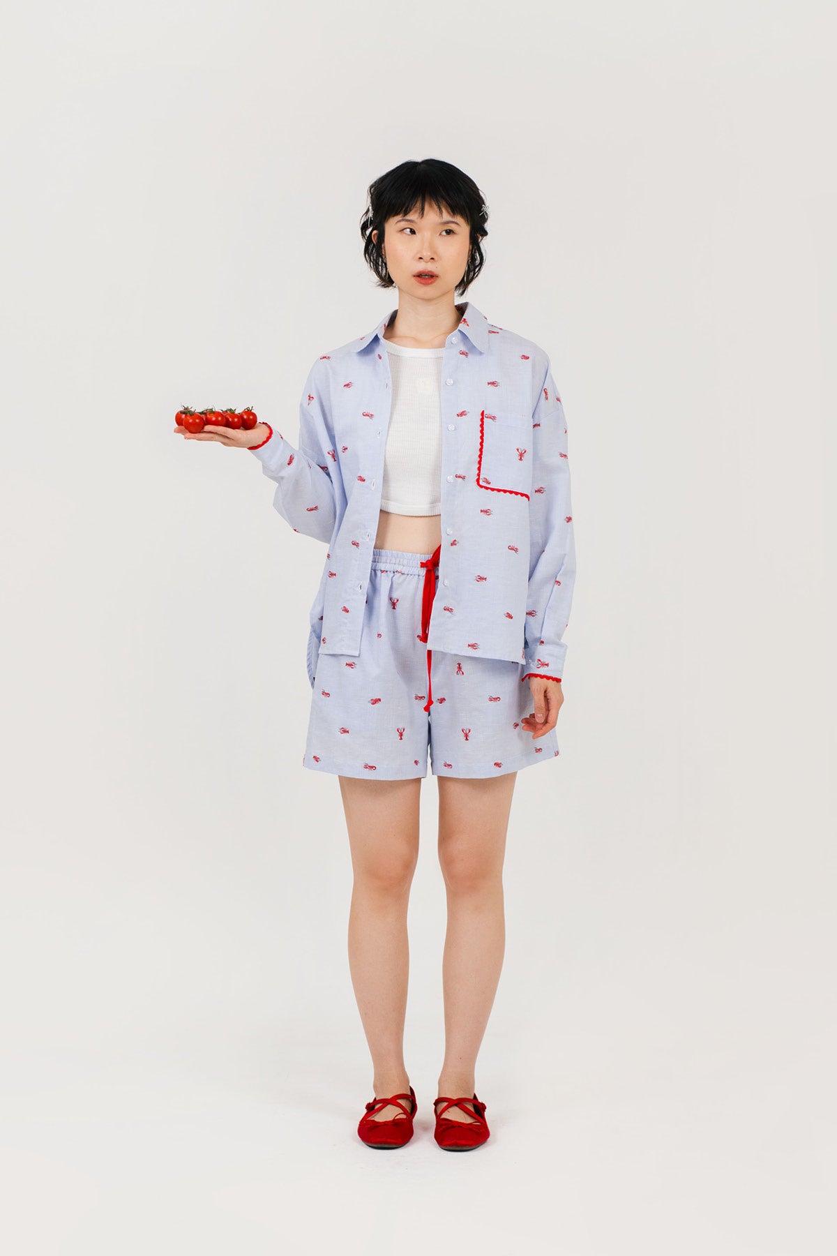 Zee Shirt / Shorts Blue Lobster (PO Eta.7 Days)
