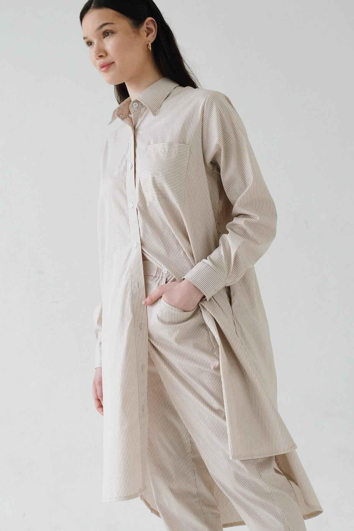 Alpen Pants Brown/Silver - EESOME