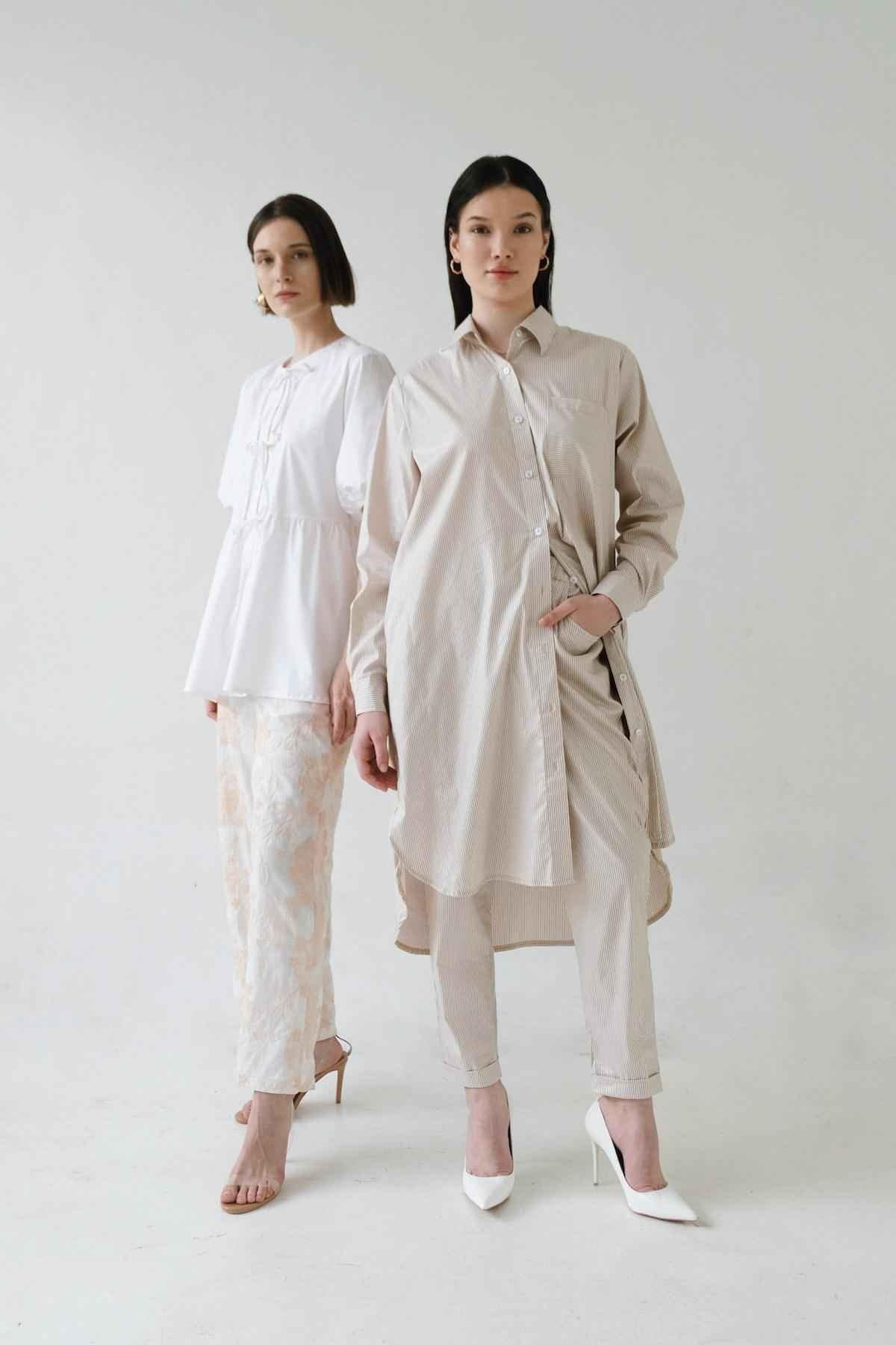 Alpen Pants Brown/Silver - EESOME