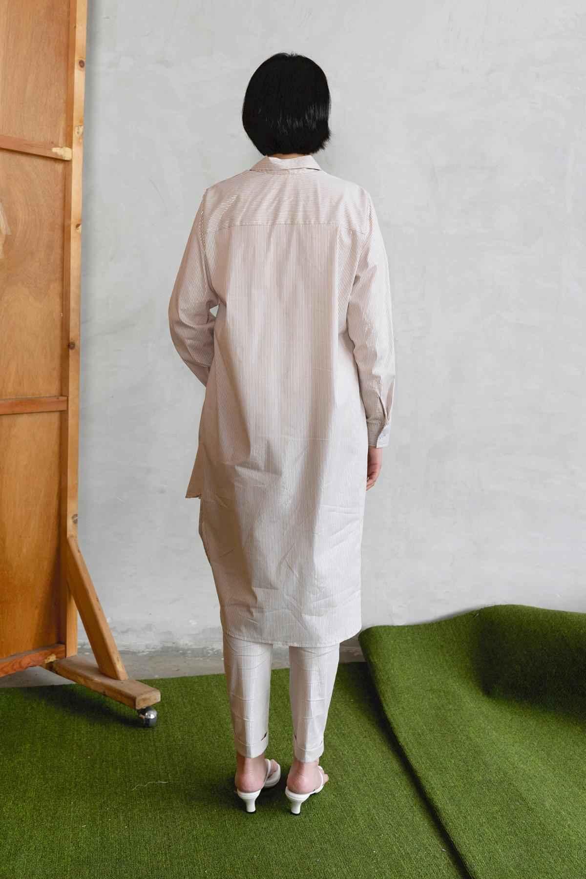 Alpen Pants Brown/Silver - EESOME