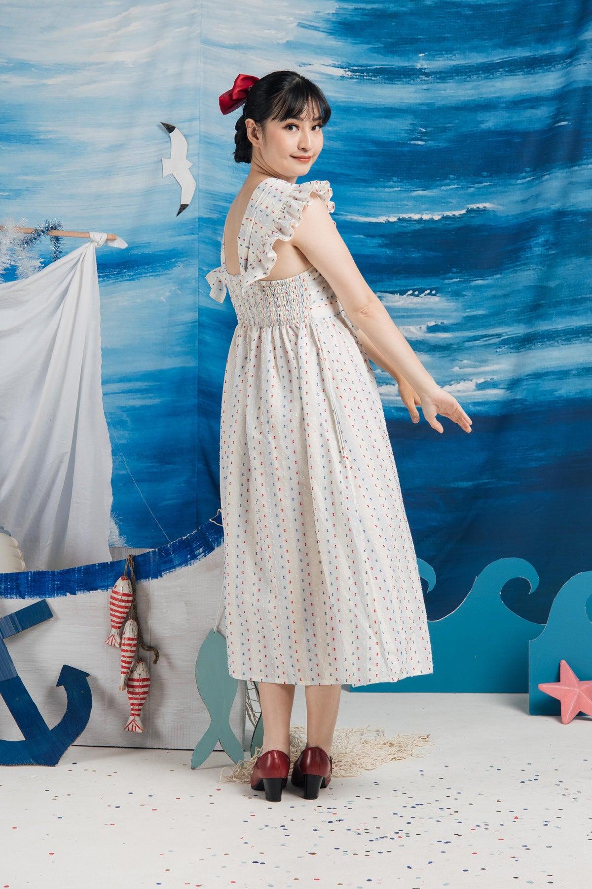 Anna Dress Blue/Red - EESOME