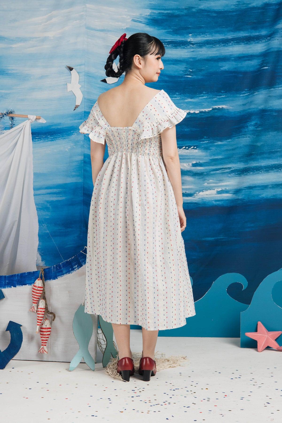 Anna Dress Blue/Red - EESOME