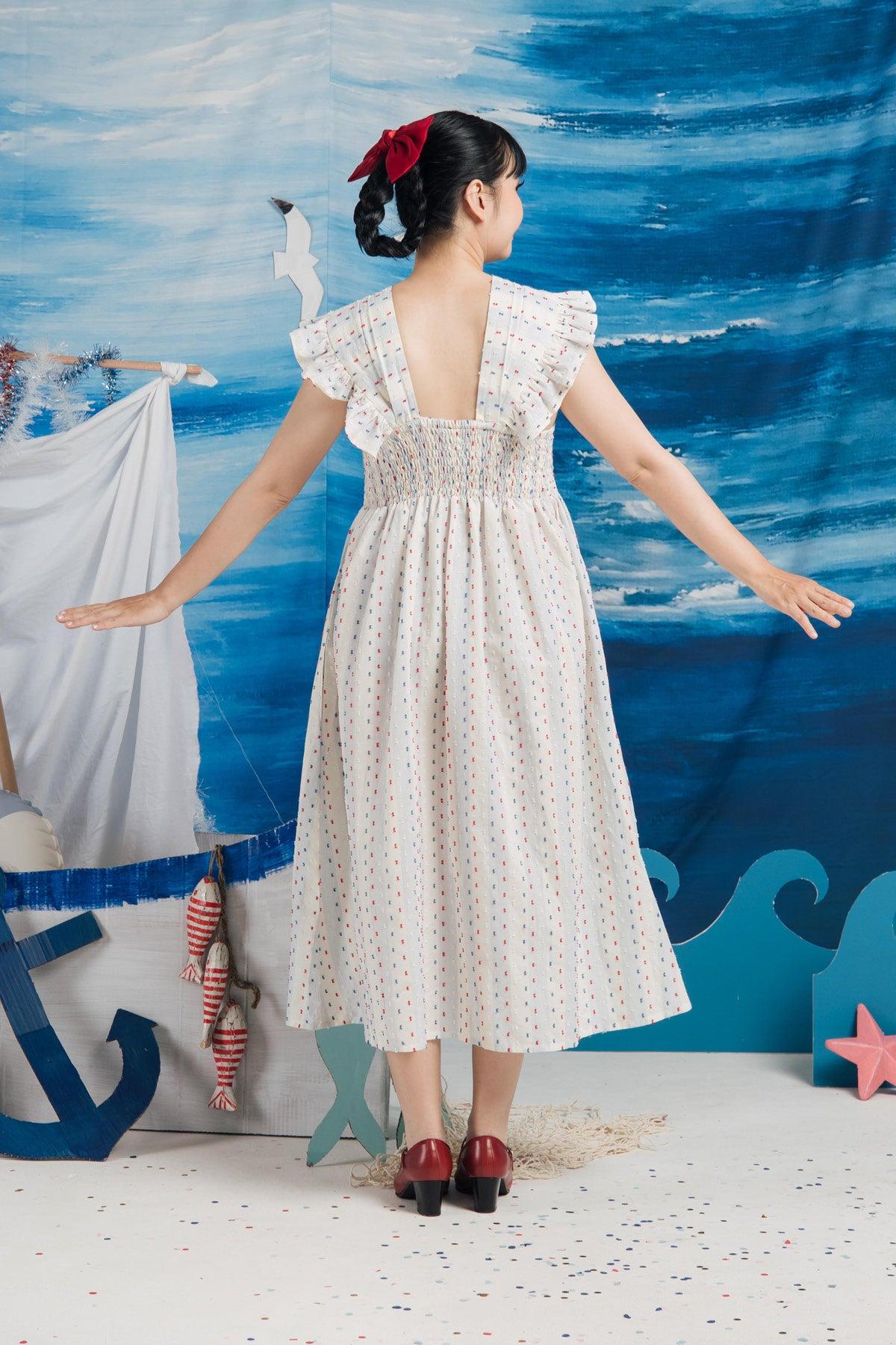 Anna Dress Blue/Red - EESOME