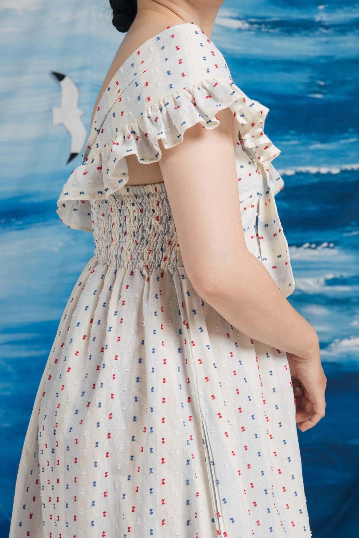 Anna Dress Blue/Red - EESOME