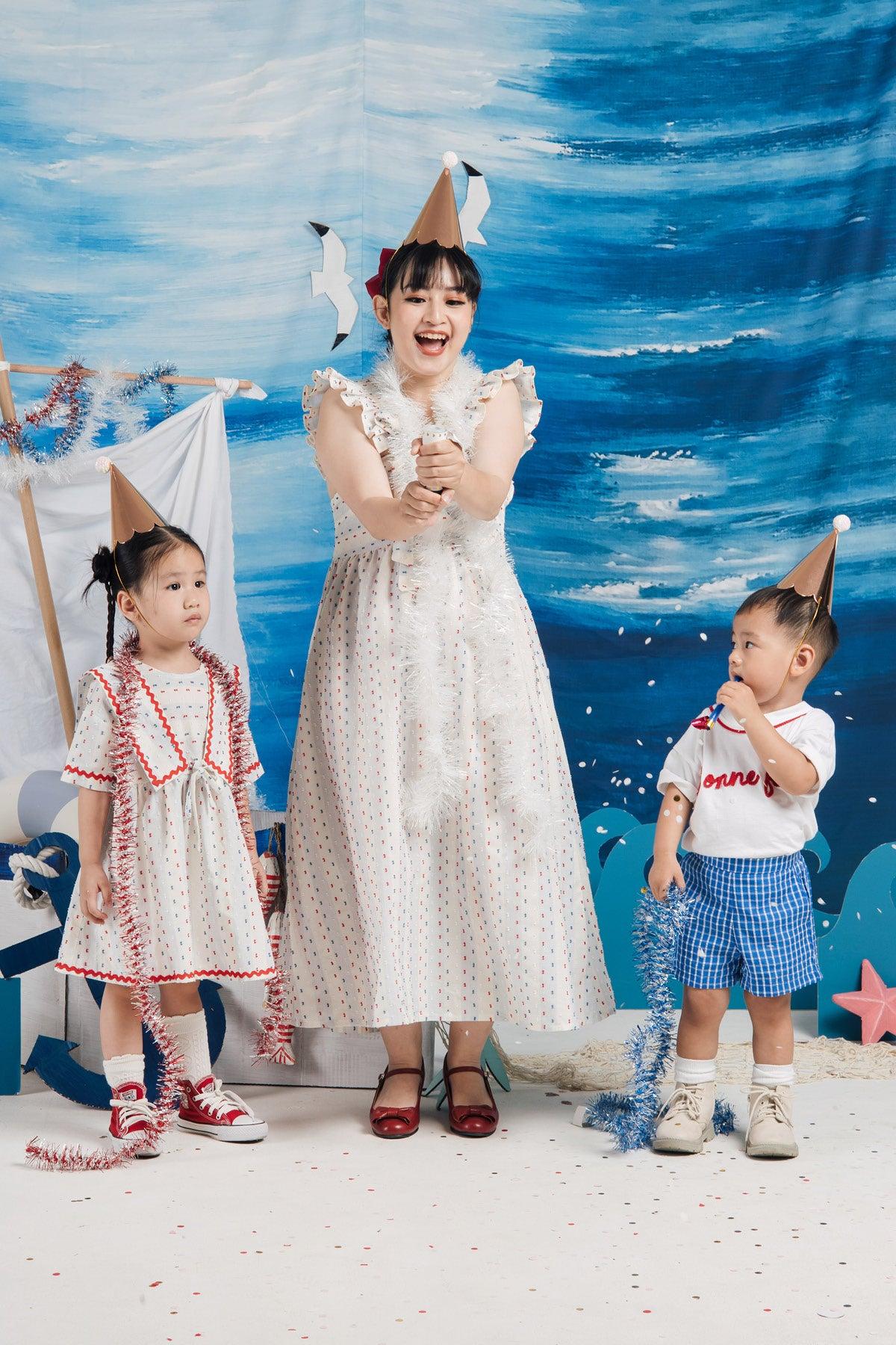 Anna Dress Blue/Red - EESOME