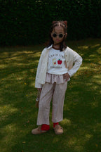 Apron Petite Long Pants Plaid Red