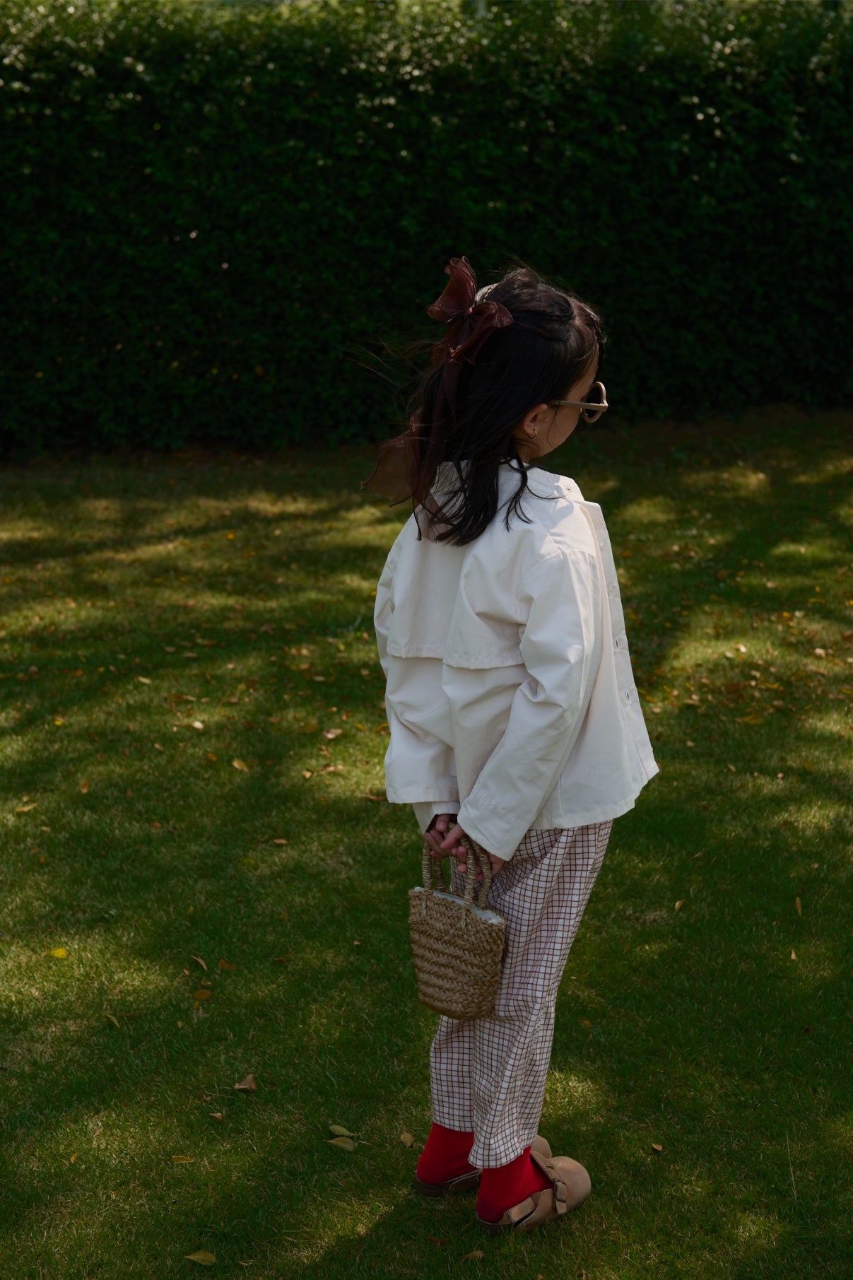 Apron Petite Long Pants Plaid Red