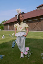 Apron Petite Long Pants Striped Blue