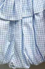 Apron Bubble Petite Shorts Blue