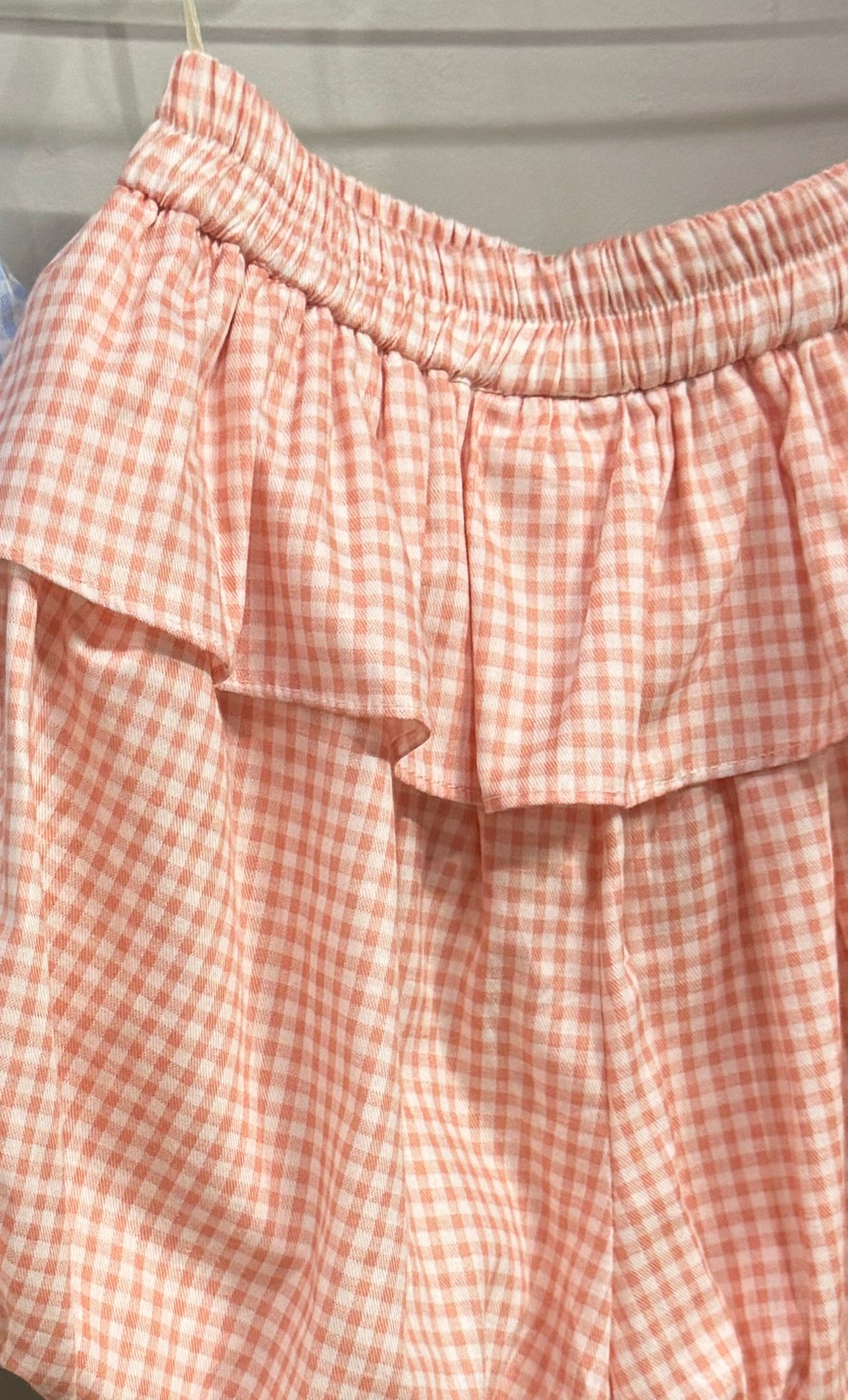 Apron Bubble Petite Shorts Peach