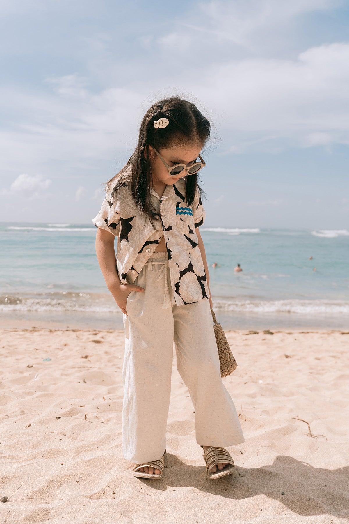 Ari Petite Pants Ecru - EESOME
