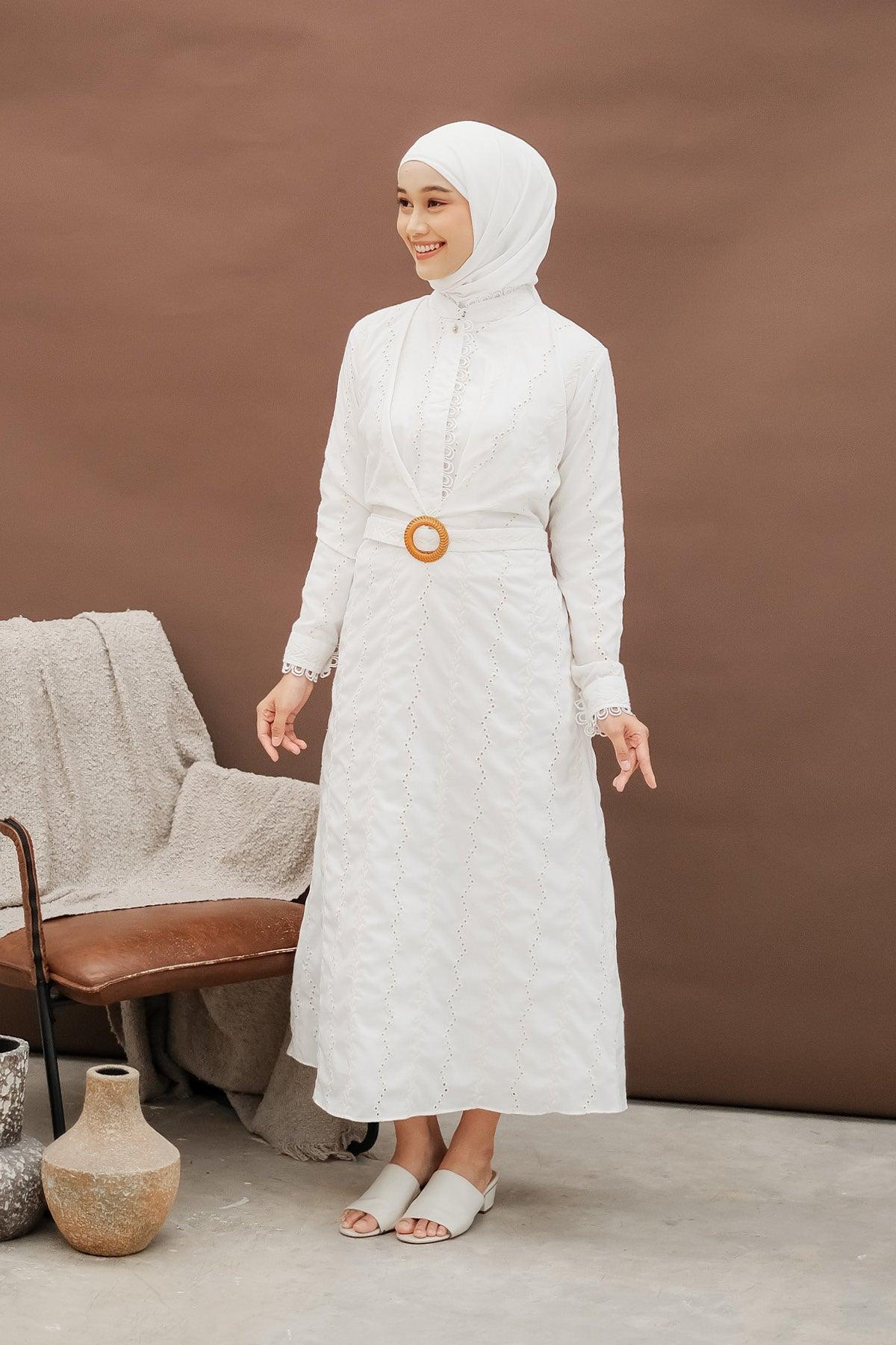Asma Dress Off White - EESOME