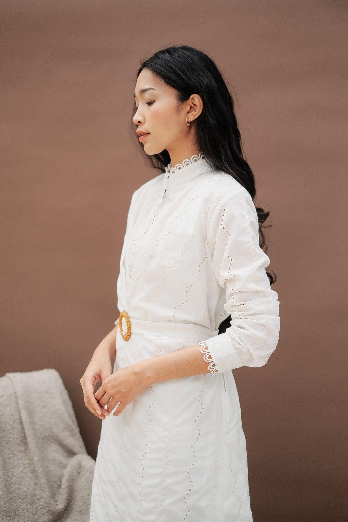 Asma Dress Off White - EESOME