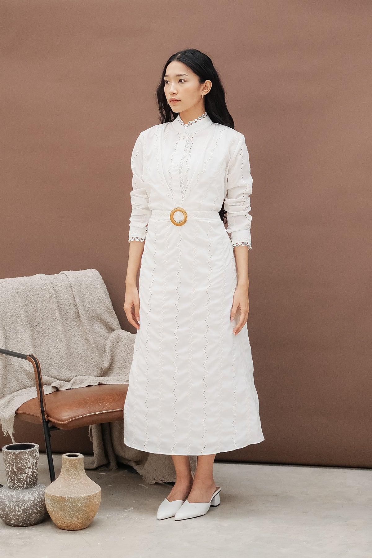 Asma Dress Off White - EESOME
