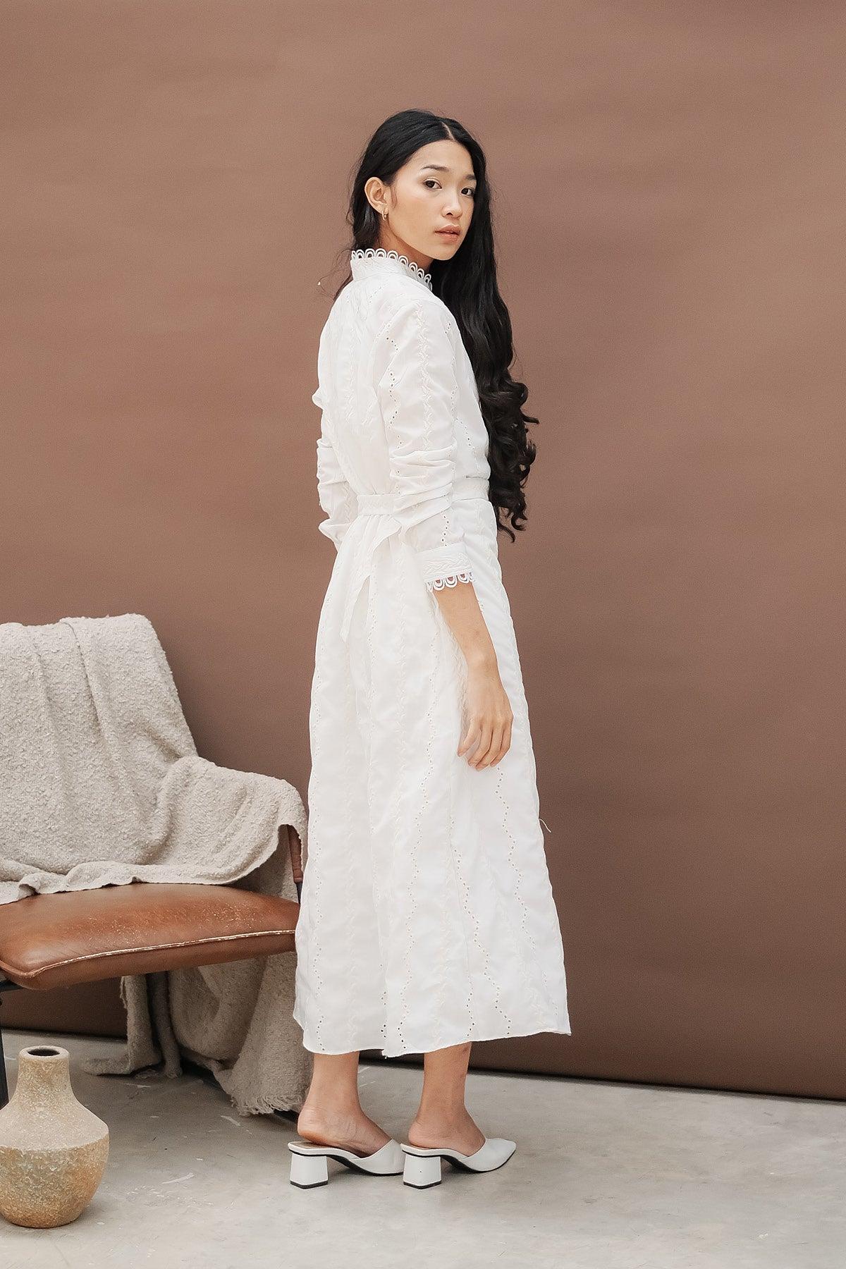 Asma Dress Off White - EESOME