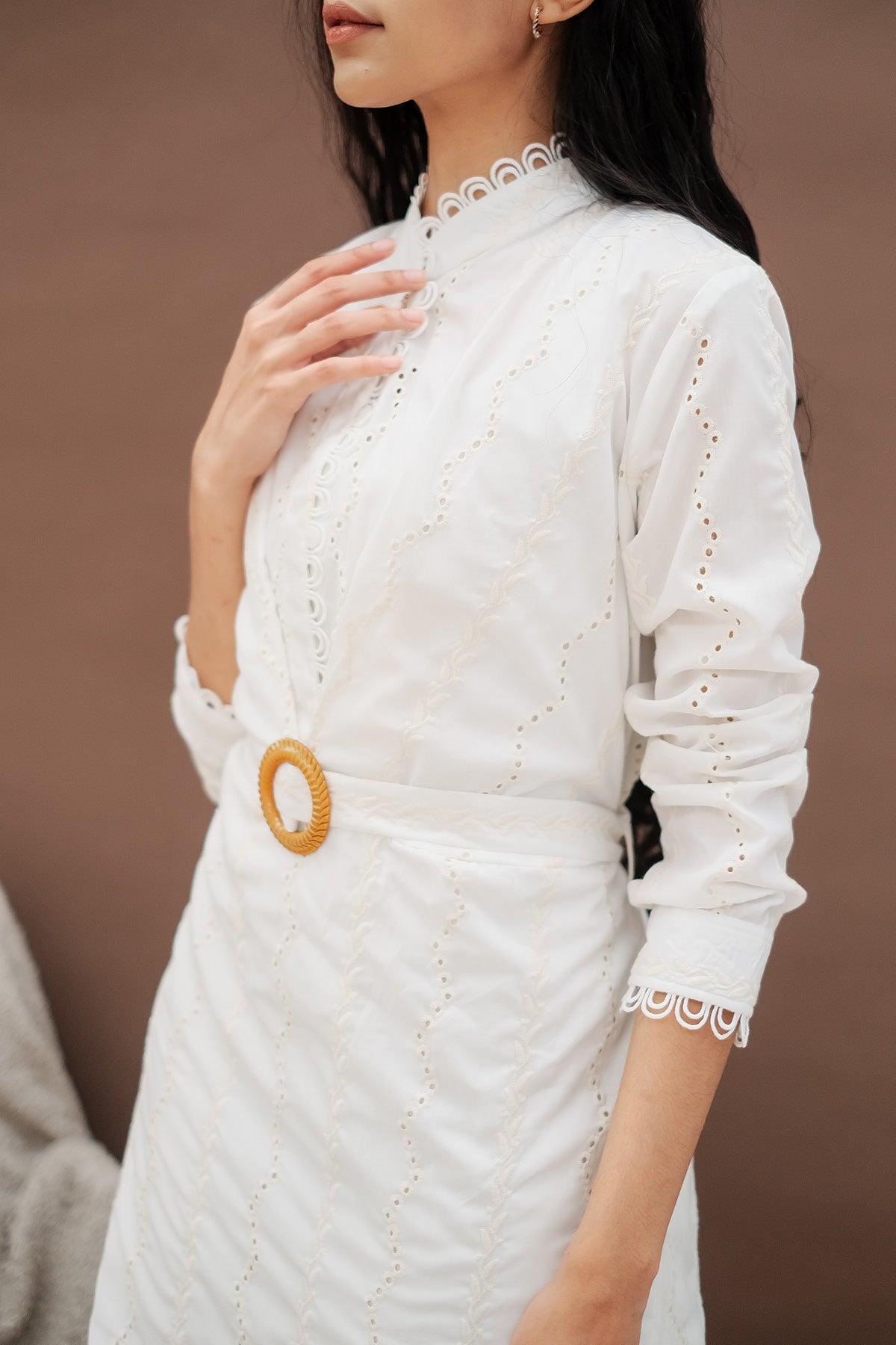 Asma Dress Off White - EESOME