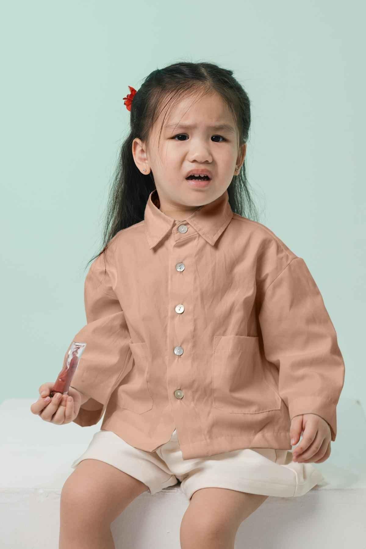 Bira Petite Shirt Milk Tea - EESOME