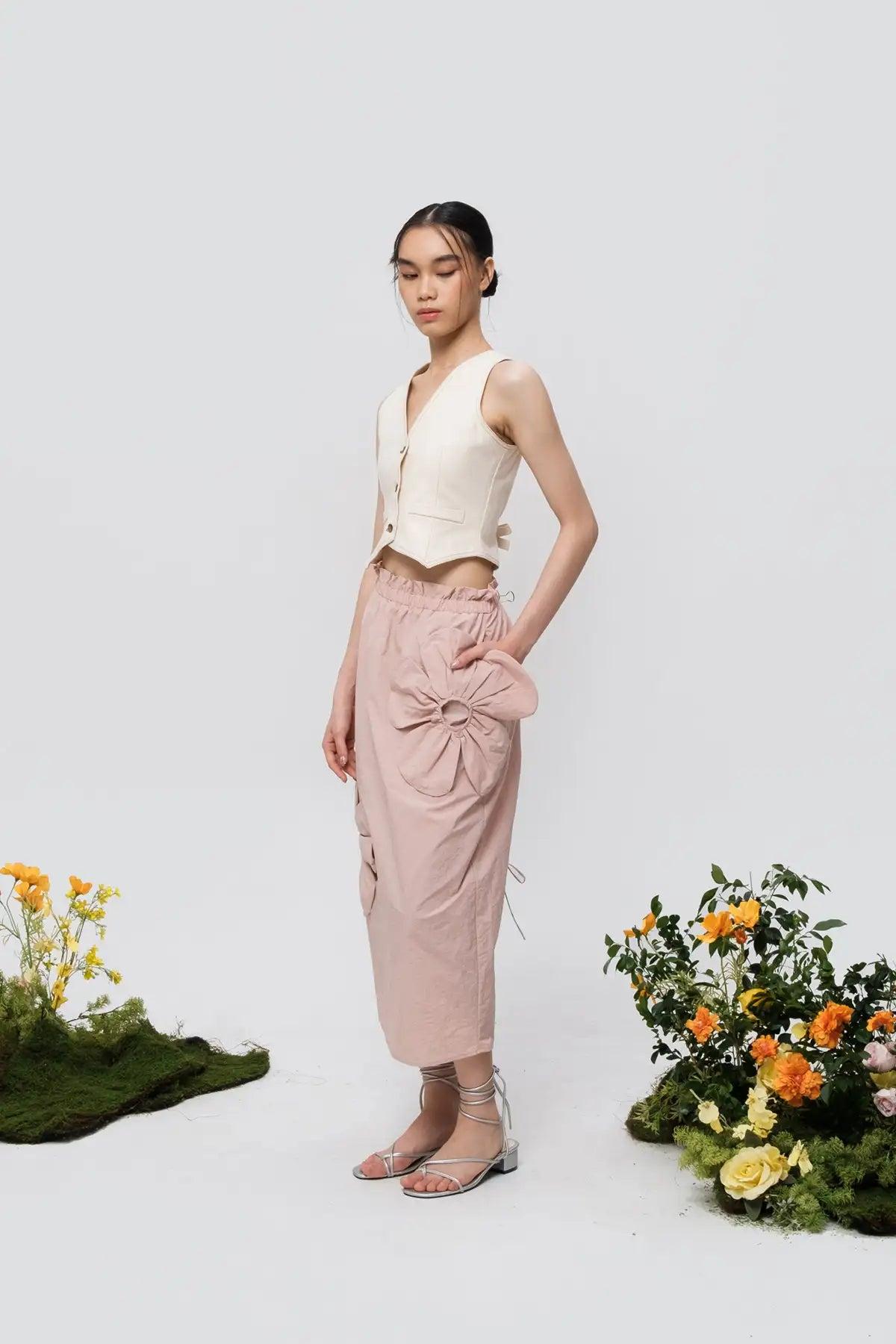 Bloom Skirt Dusty Pink - EESOME