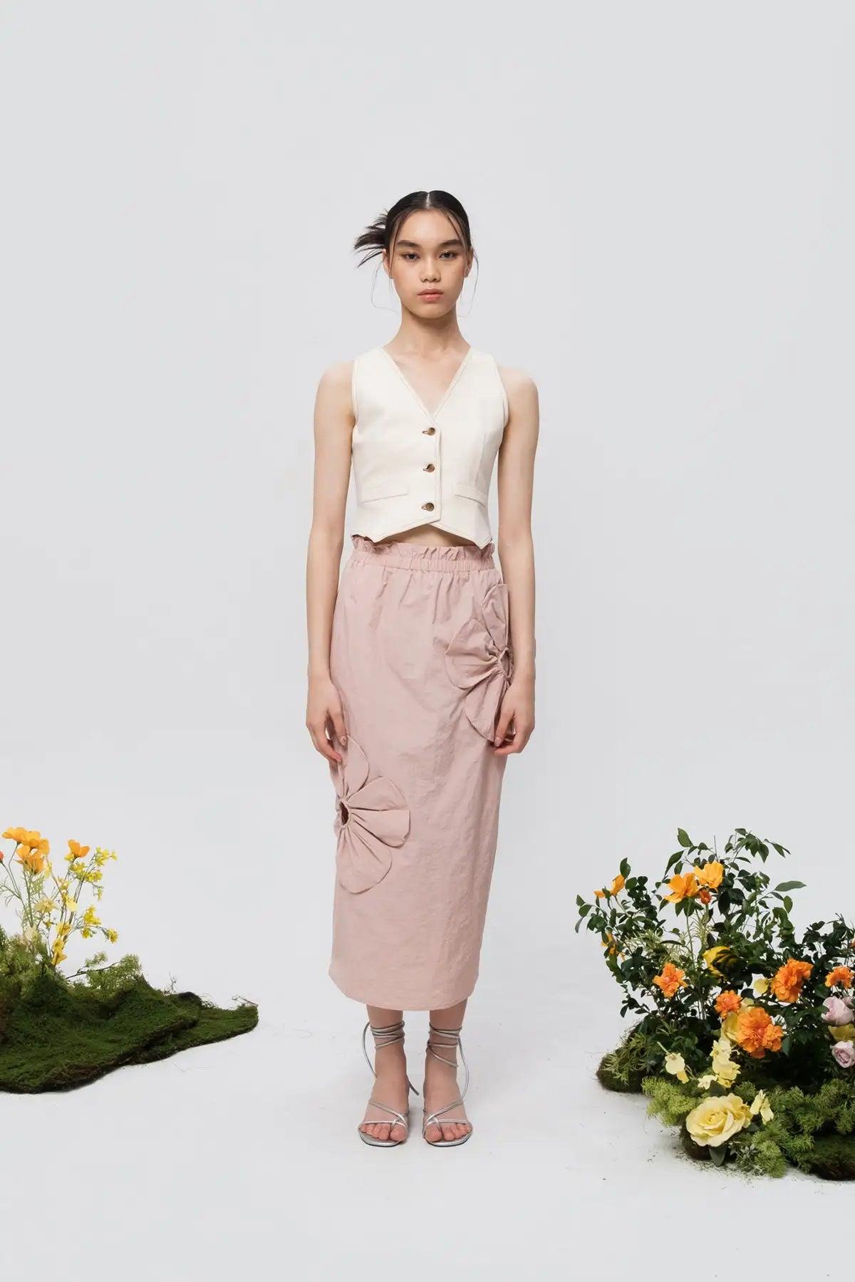 Bloom Skirt Dusty Pink - EESOME