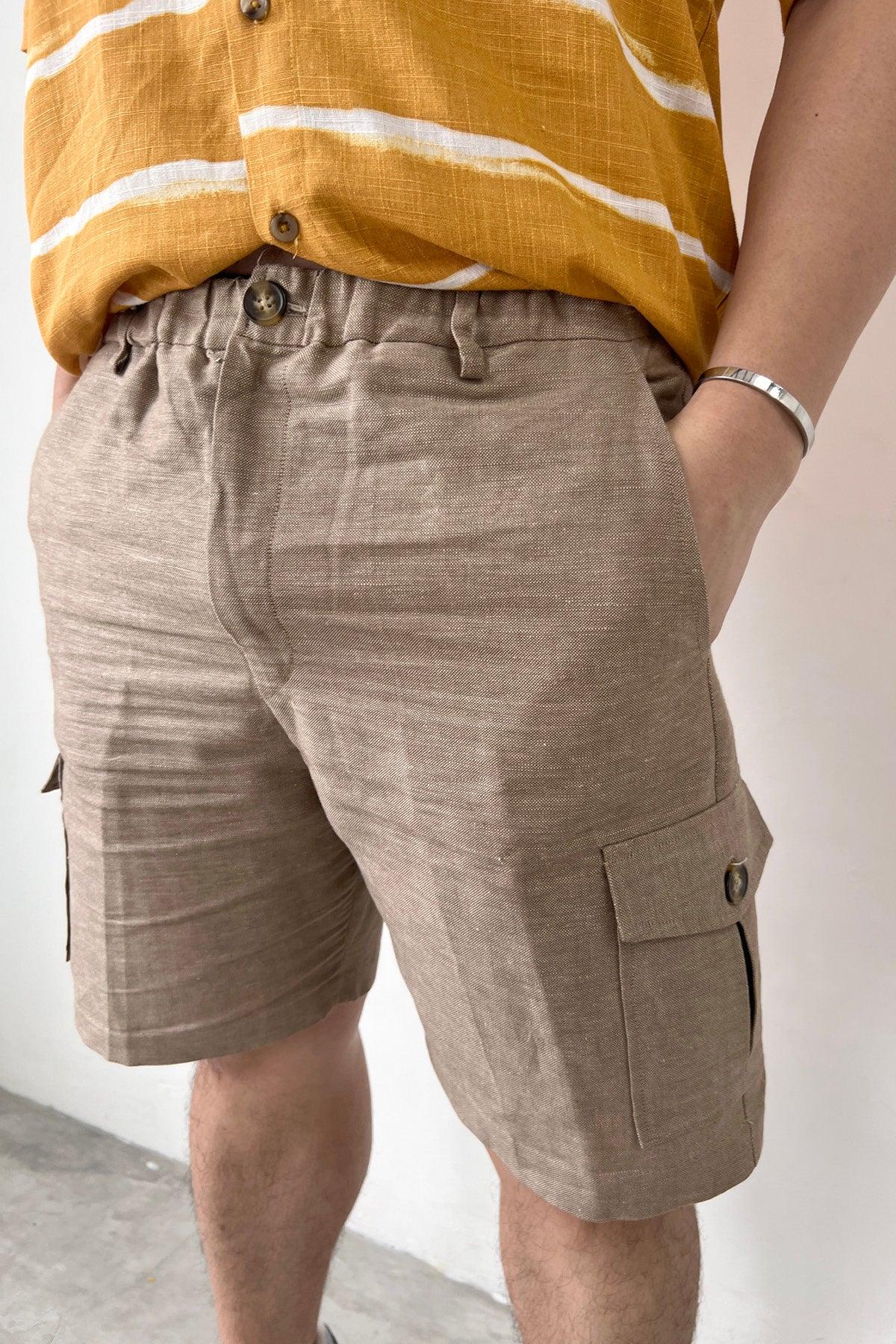 Bruno Shorts Brown - EESOME