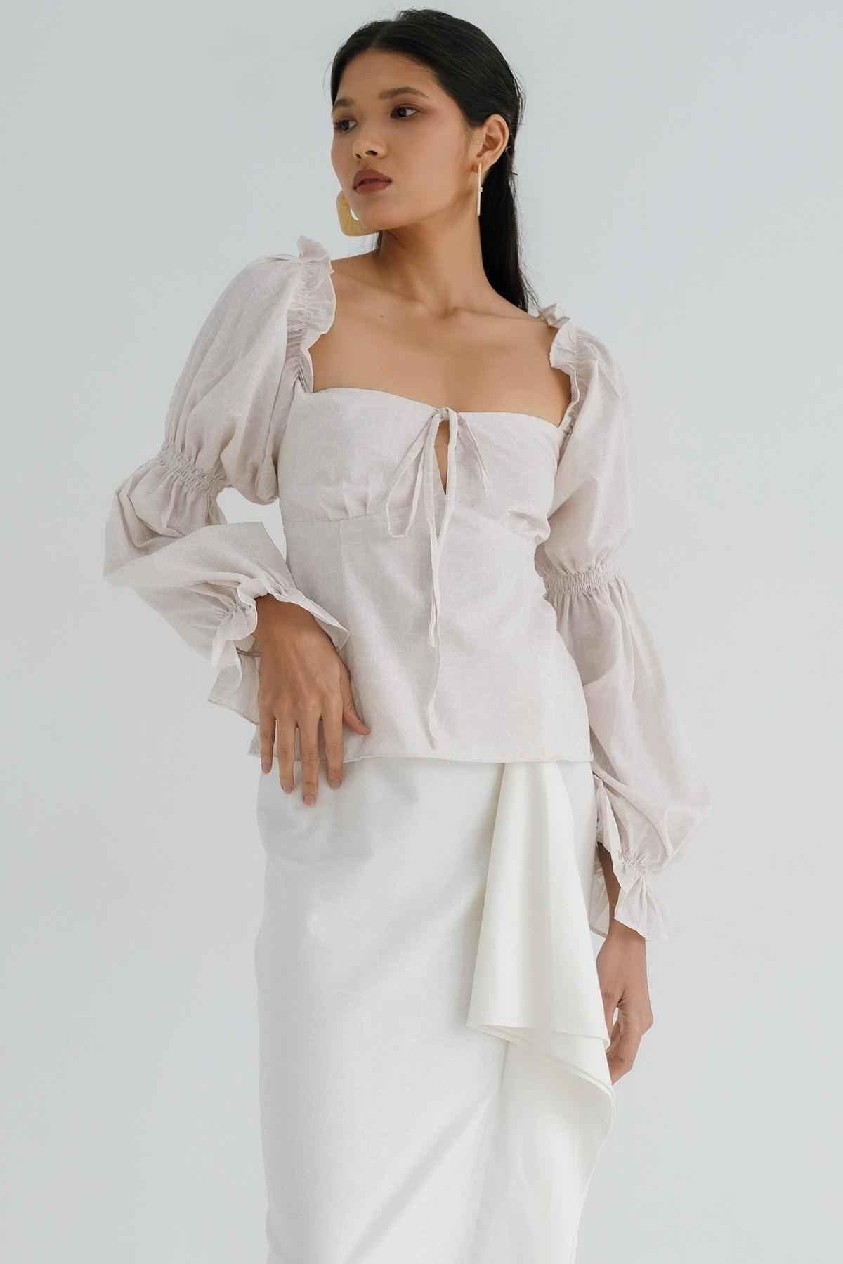 Buih Blouse Nude - EESOME