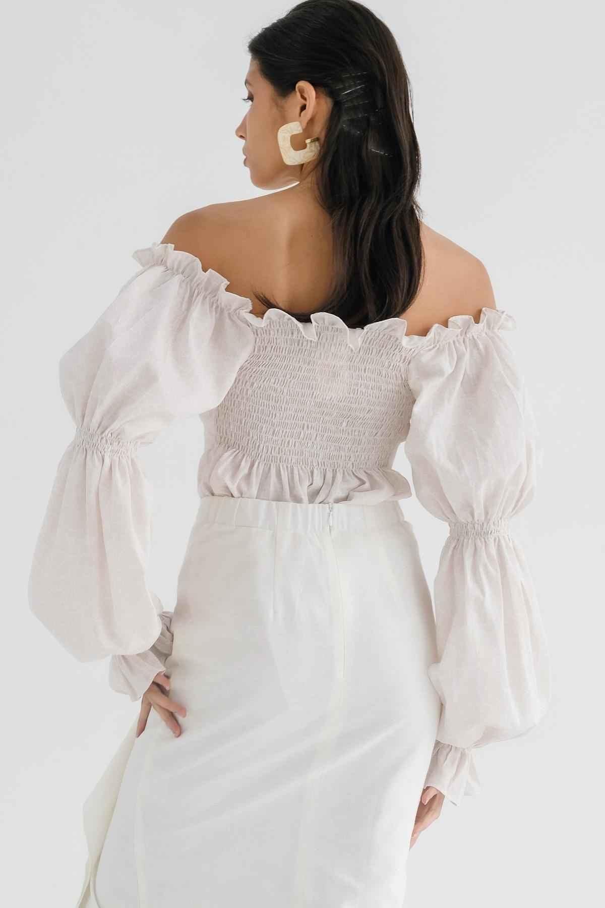 Buih Blouse Nude - EESOME