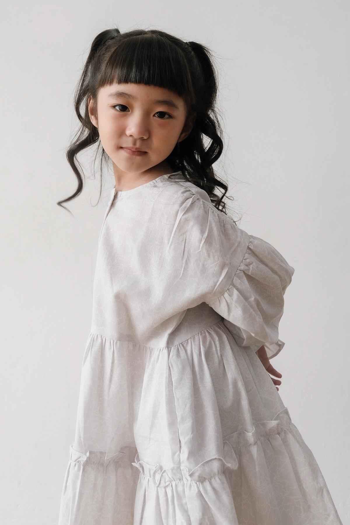 Buih Petite Dress Light Grey - EESOME