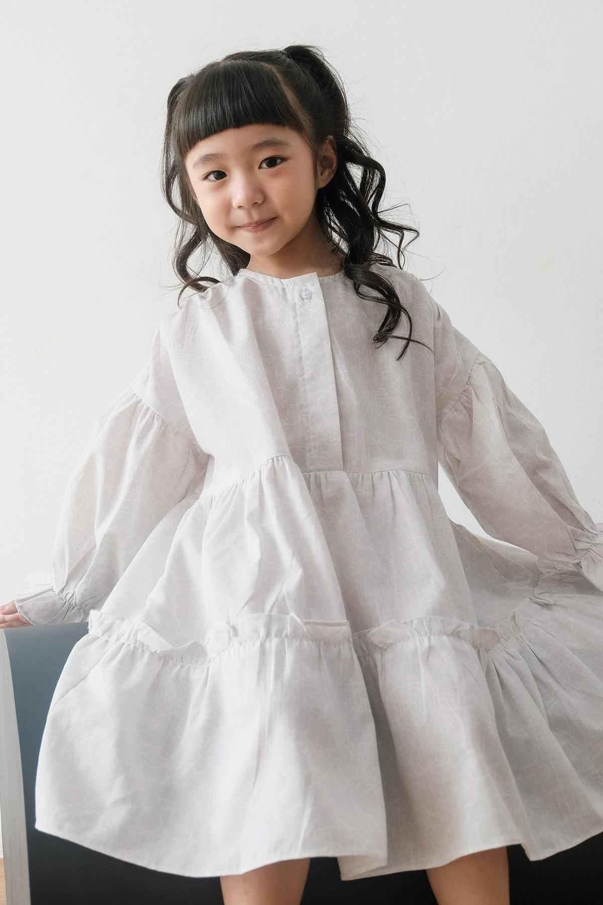Buih Petite Dress Light Grey - EESOME