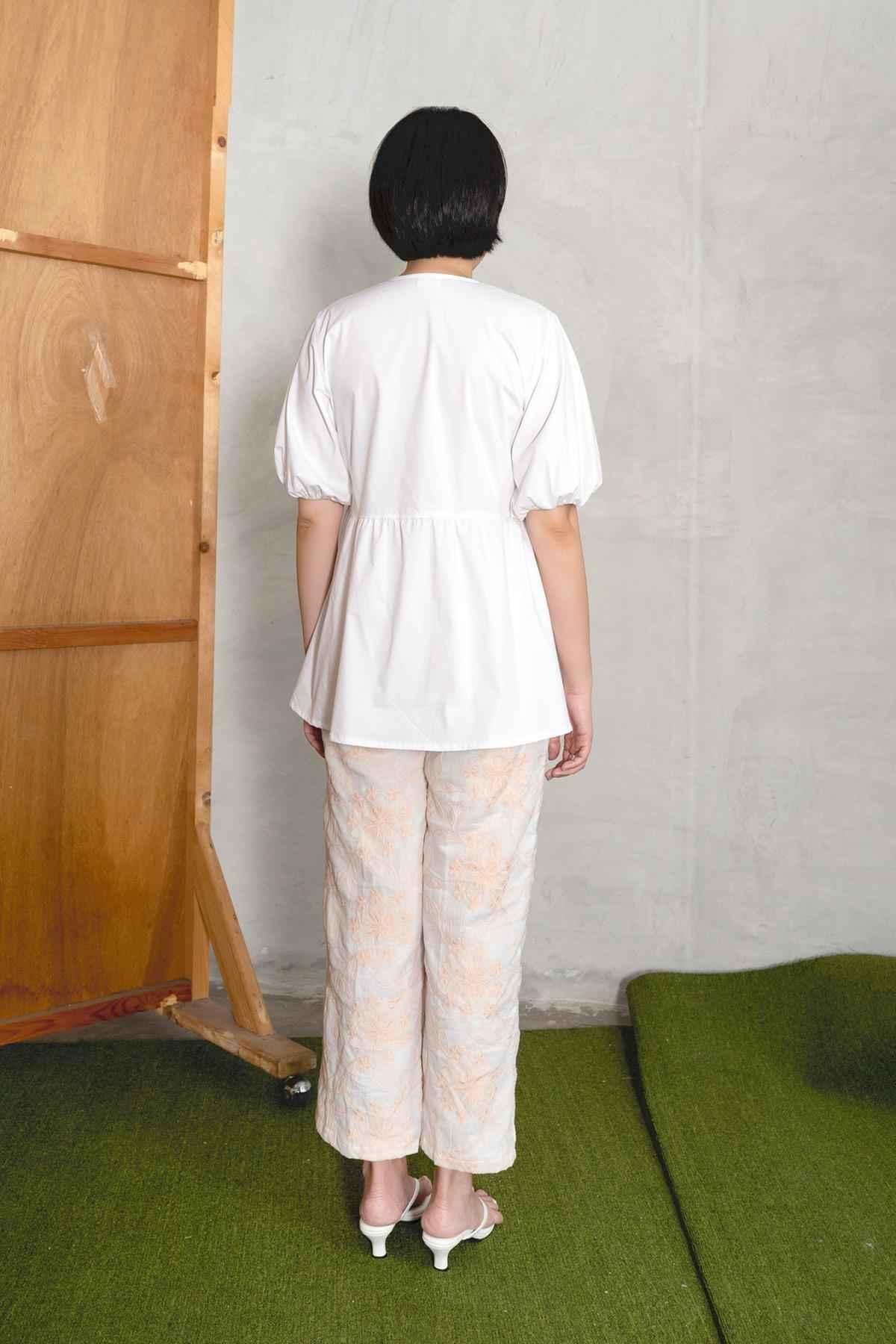 Carla Blouse Off-White - EESOME