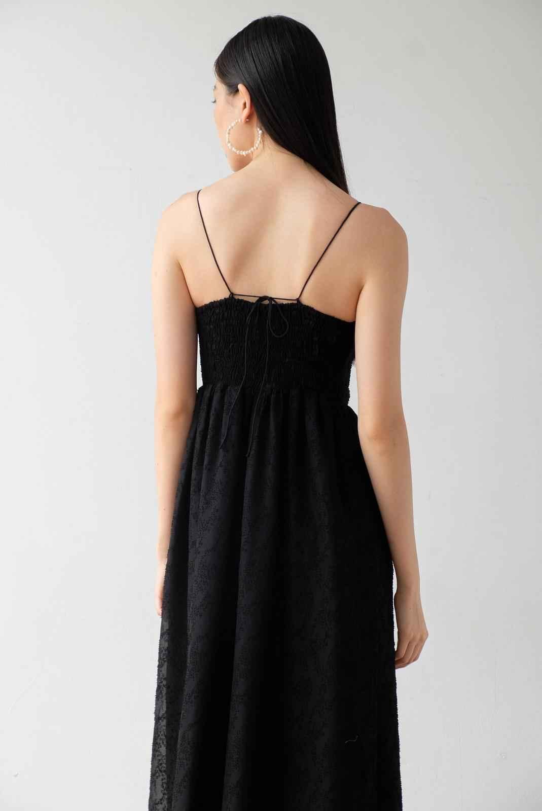 Carrie Dress Black Abstract - EESOME