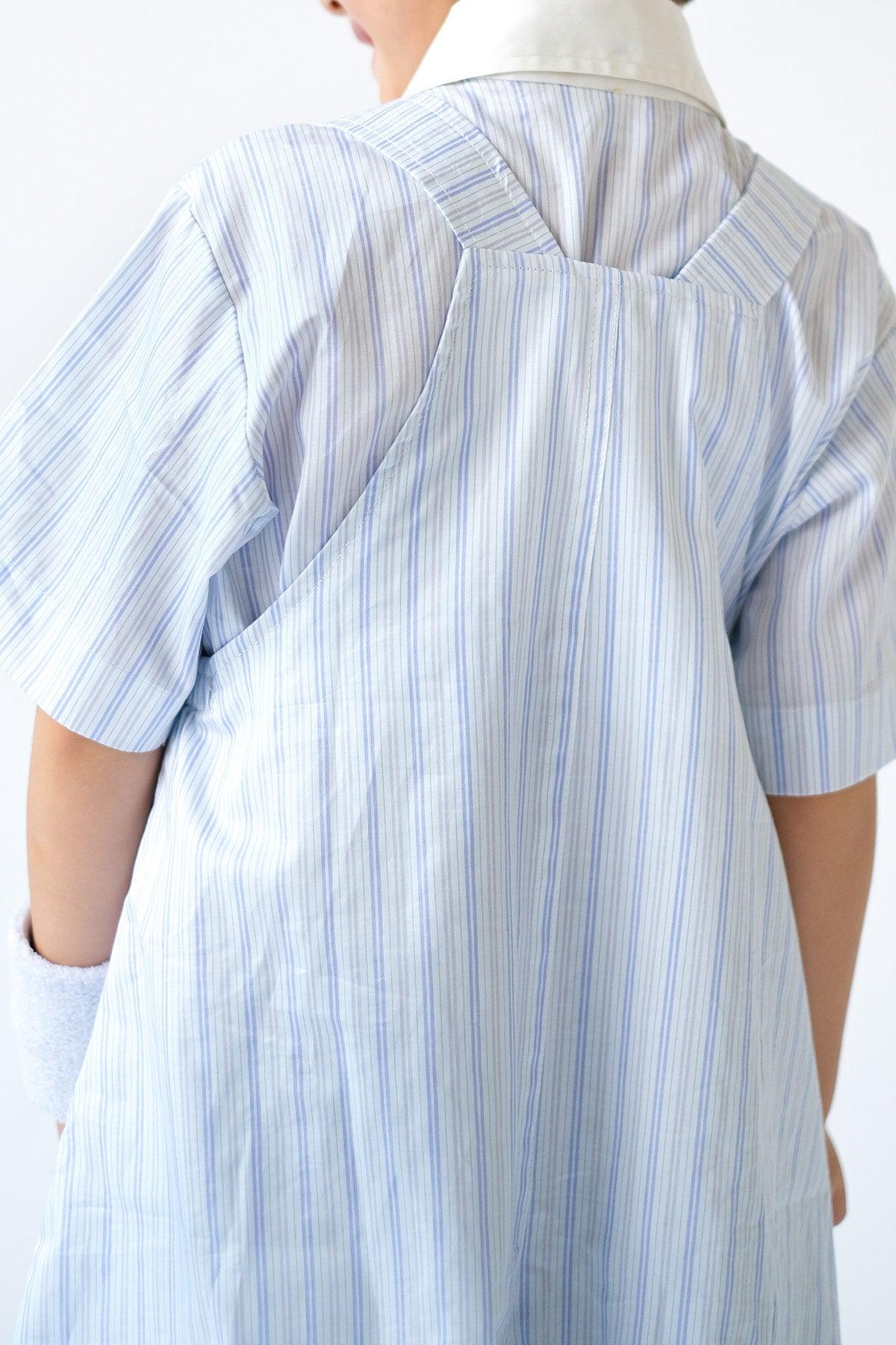 Ceto Petite Jumpsuit Blue Purple Stripes - EESOME
