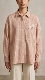 Daisybug Oversized Shirt Plaid Red