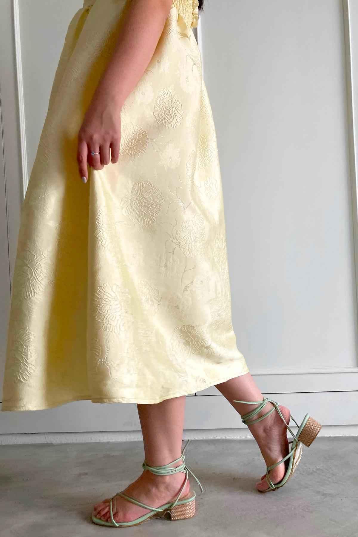 Daphne Dress Champagne Gold - EESOME