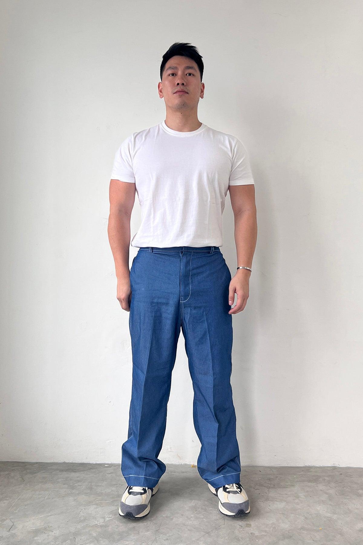 Drew Pants Blue - EESOME