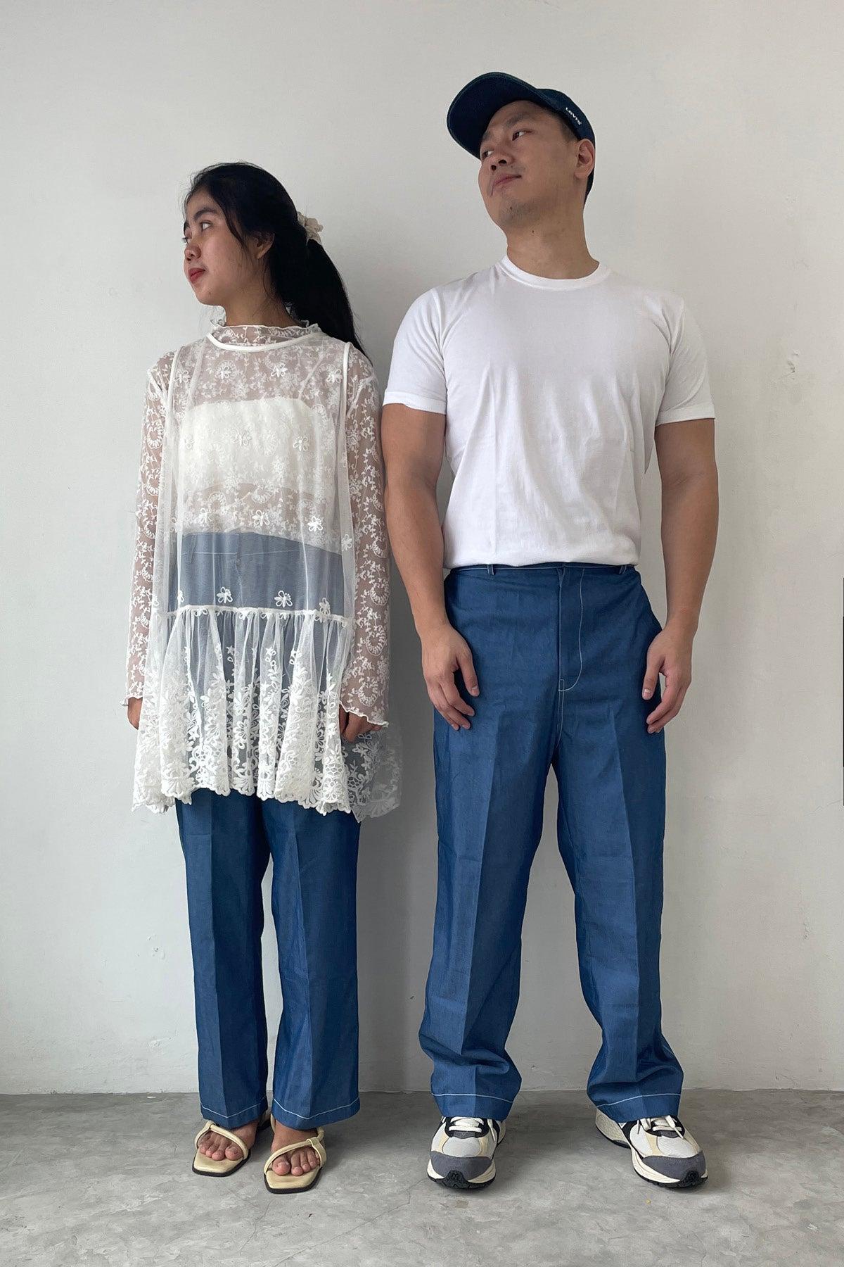 Drew Pants Blue - EESOME