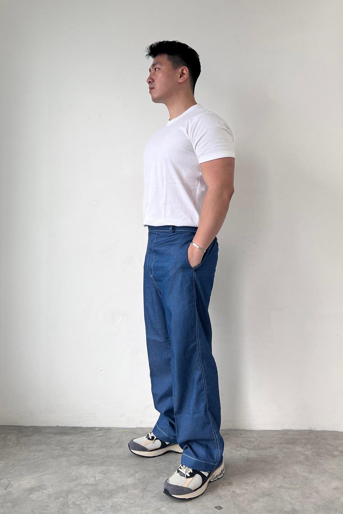 Drew Pants Blue - EESOME