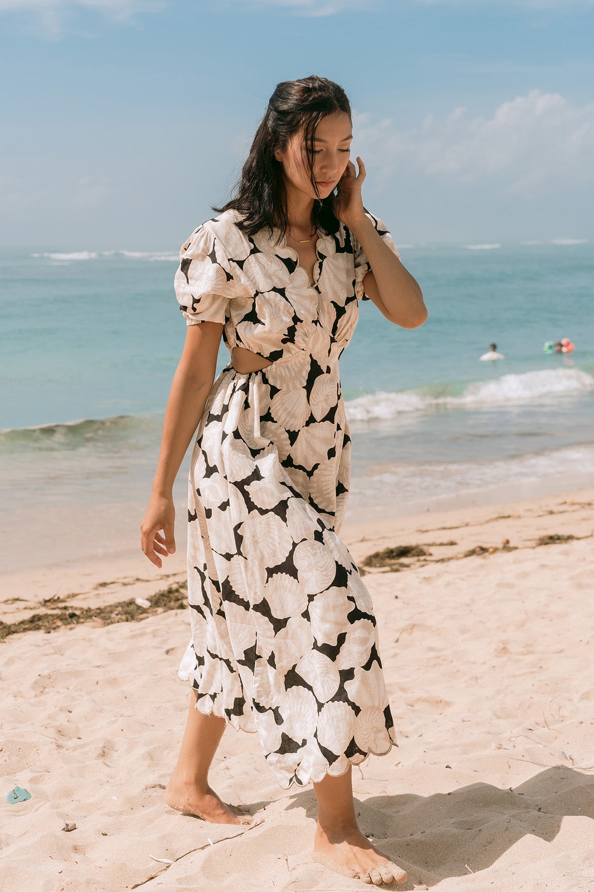 Shelly Dress Brown Shell