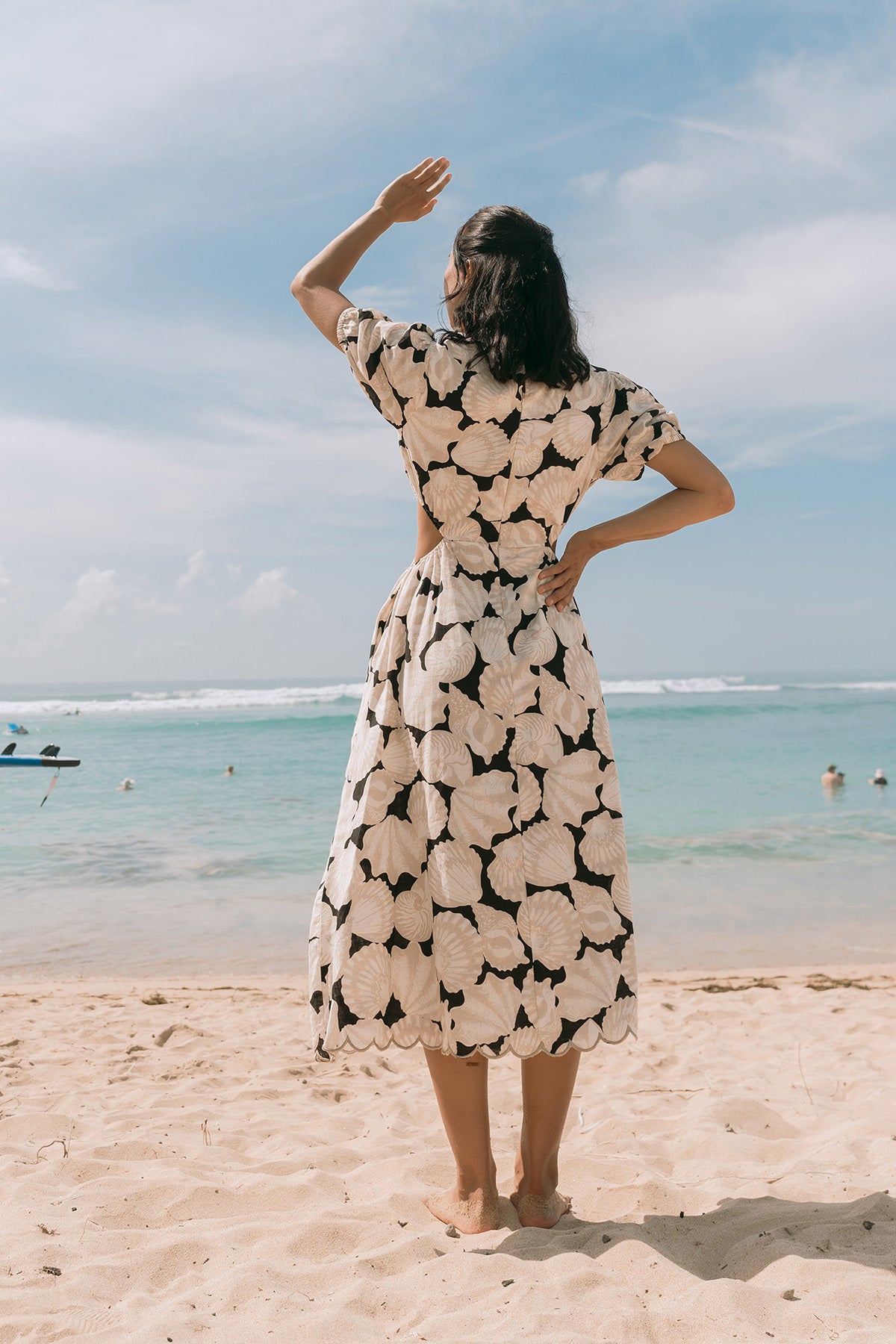Shelly Dress Brown Shell